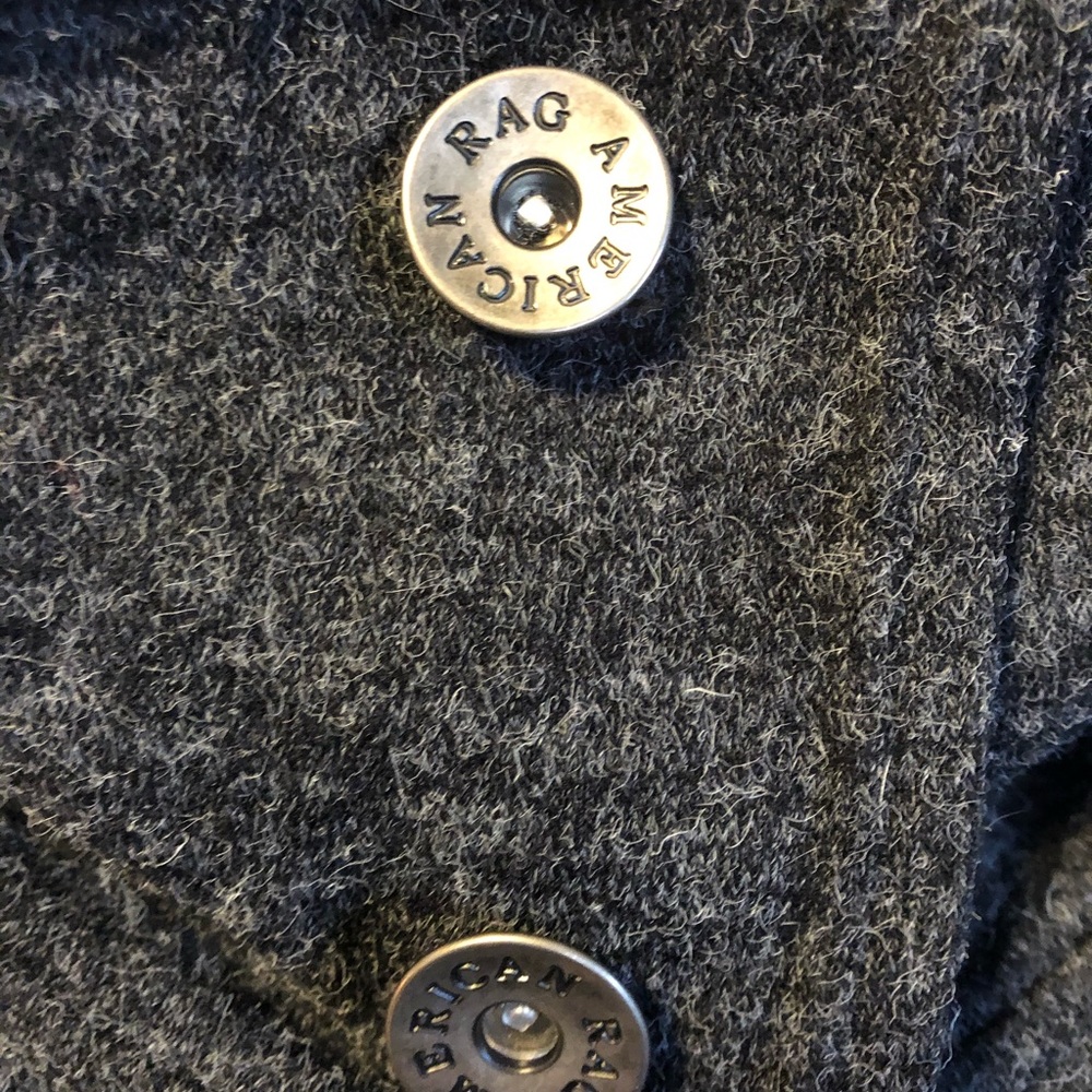 American Rag Peacoat Heather Grey Detachable Hood - Picture 7 of 8